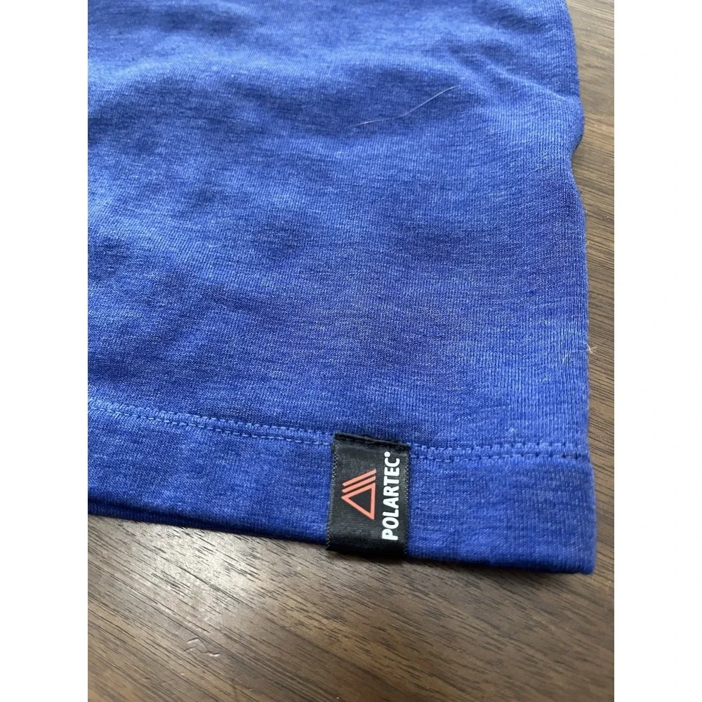 Banana Republic Polartec Blue Mock Neck 1/4 Zip Pullover Men's M Long Sleeve